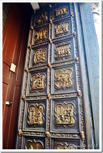 Florencia 2018 - Plaza del Duomo - 1as Puertas del Baptisterio de Lorenzo Ghiberti