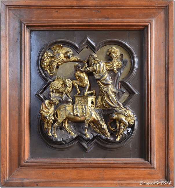 El sacrificio de Isaac. Brunelleschi