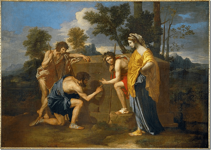 POUSSIN. ET IN ARCADIA EGO. MUSEO DEL LOUVRE, PARÍS