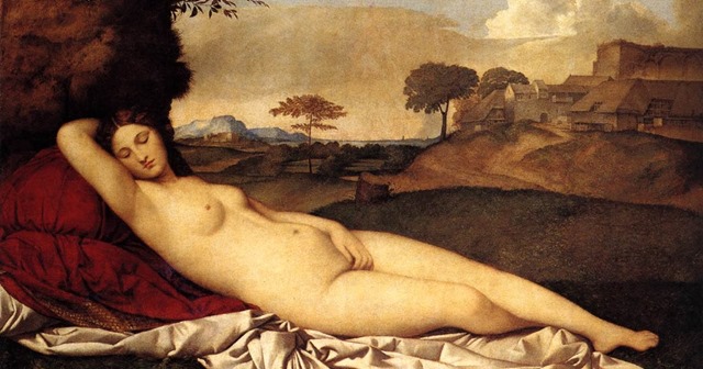 GIORGIONE. VENUS DORMIDA. DRESDE ALEMANIA