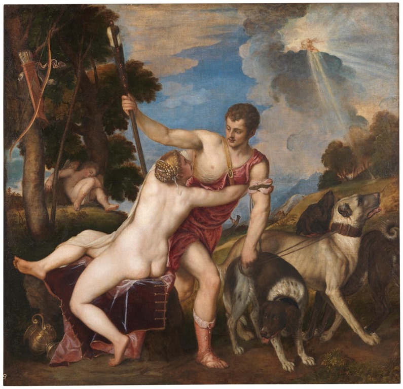 TIZIANO. VENUS Y ADONIS. MUSEO DEL PRADO
