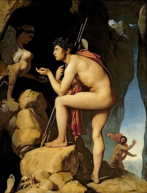 INGRES. EDIPO Y LA ESFINGE - Click para agrandar