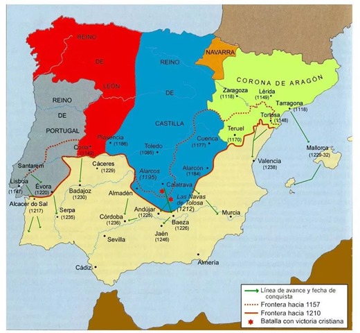 España en 1212 batalla de las Navas de Tolosa