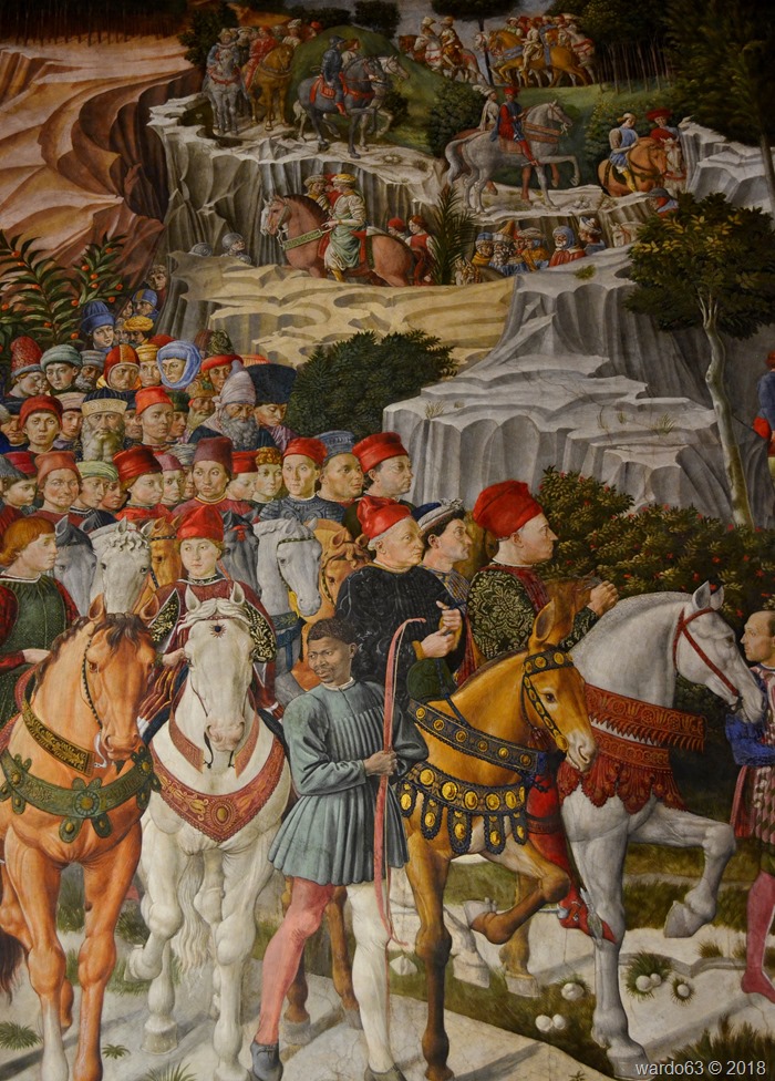 Florencia 2018 - Palacio Medici Riccardi - Capilla de los Reyes Magos (Cosme y Piero de Medici. Autorretrato de Gozzoli) - Benozzo Gozzoli - 1459-61