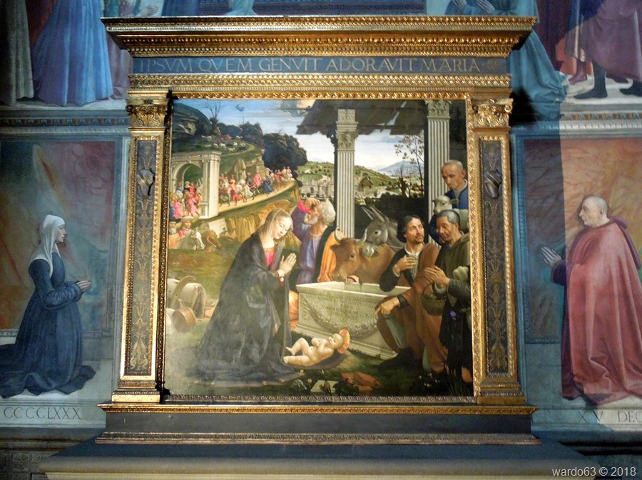 Florencia 2018 - Iglesia de la Santisima Trinidad - La adoración de los Pastores - Ghirlandaio - 1485