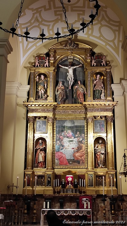 Navidad 2021 - Visita con Luisi - Altar con la Última Cena de Vicente Carducho