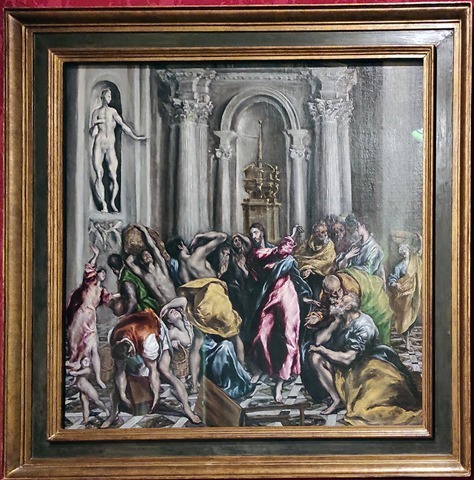 Navidad 2021 - Visita con Luisi - la expulsión de los mercaderes del templo. El Greco