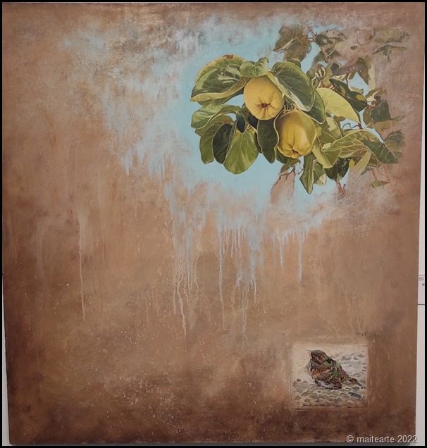 89 Exposicion AEPE. Madrid - Susana Garcia Bravo - Cuadernos de otoño - oleo / madera entelada - 116 x 110