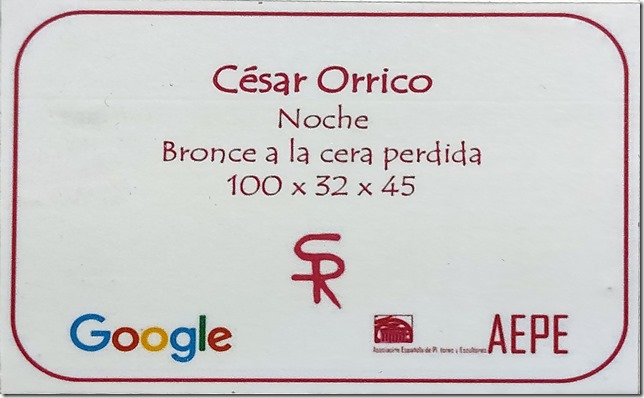 César Orrico – noche - bronce a la cera perdida - GANADOR - 58 Premio Reina Sofía de Pintura y Escultura 2023